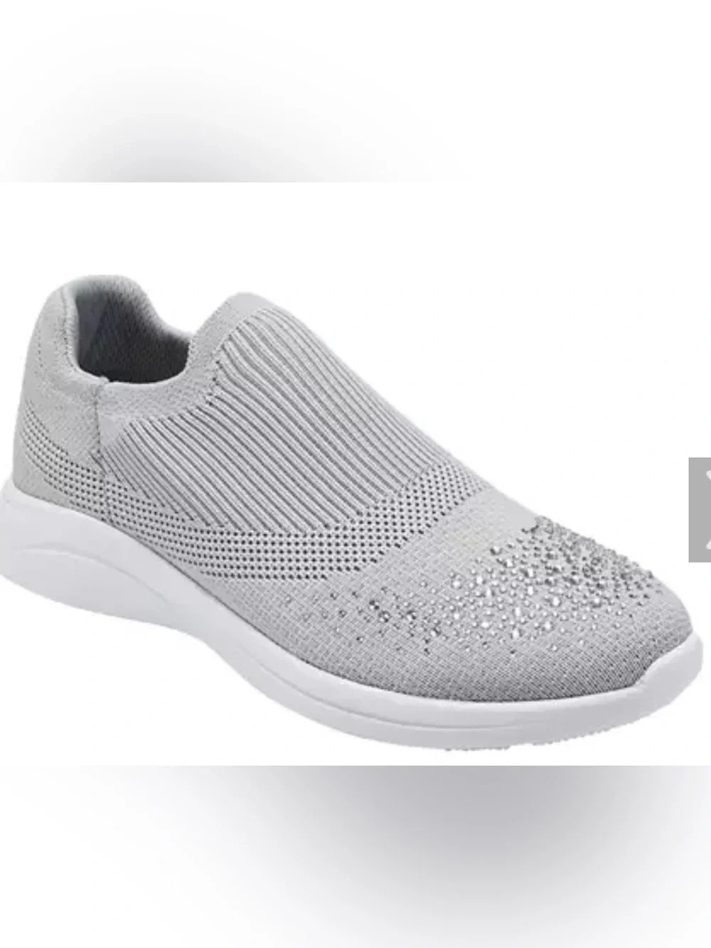 Bandolino NIKKI 2 Slip-On Knit Women's Sneakers with Rhinestone Accents